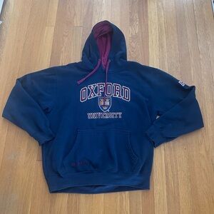 Oxford University Navy Hoodie Large